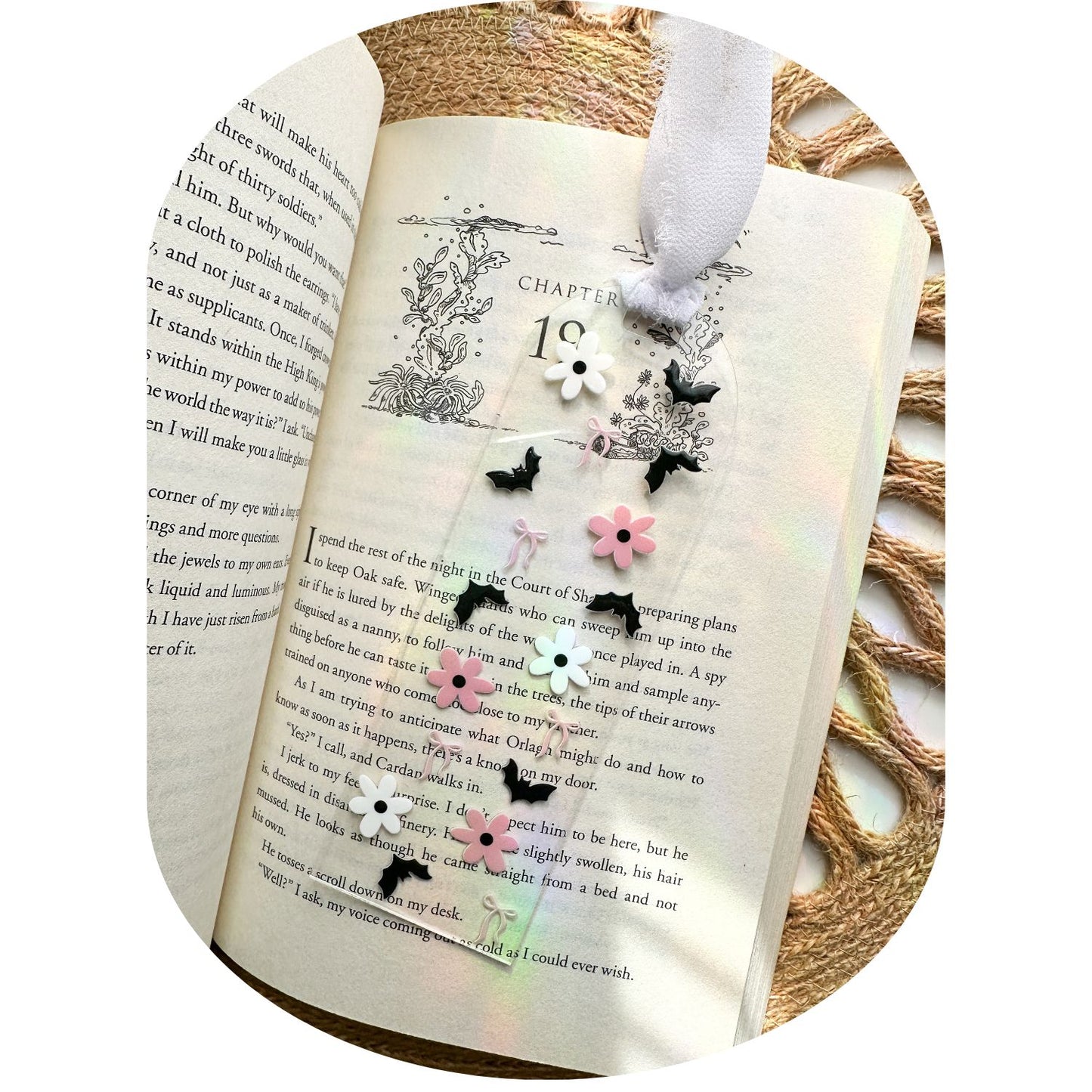 Midnight Blooms Bookmark