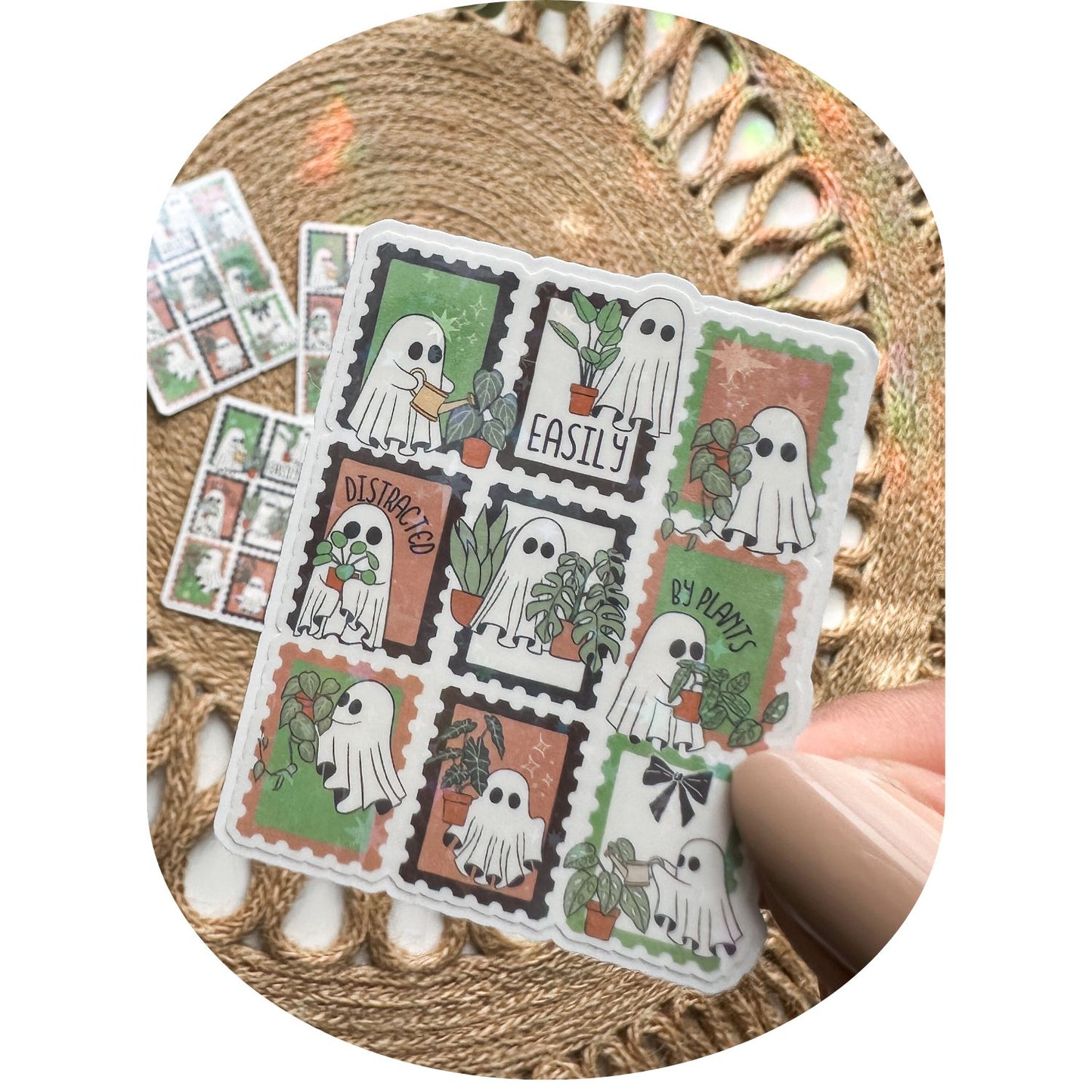 Haunted Boo Stamps Sticker
