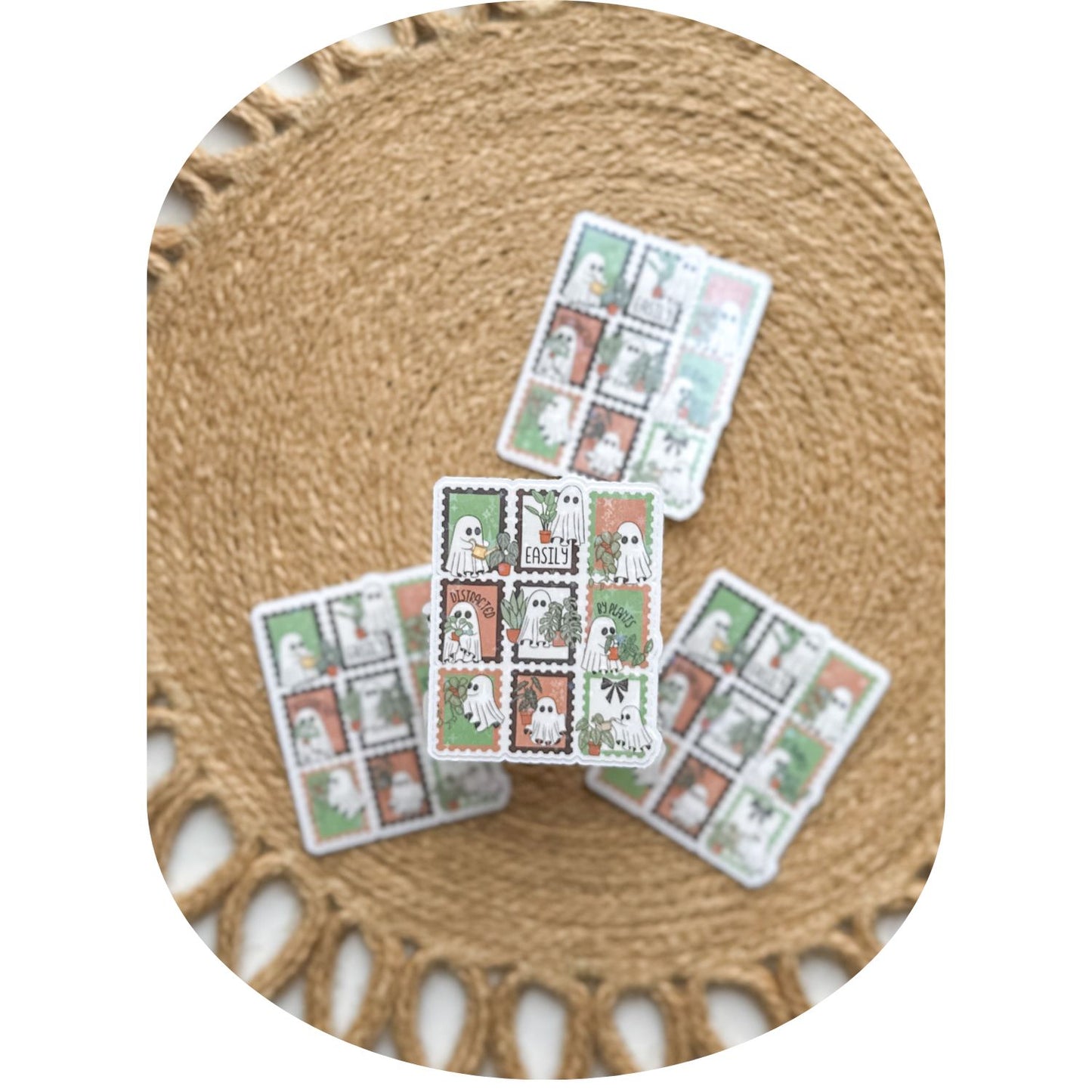 Haunted Boo Stamps Sticker