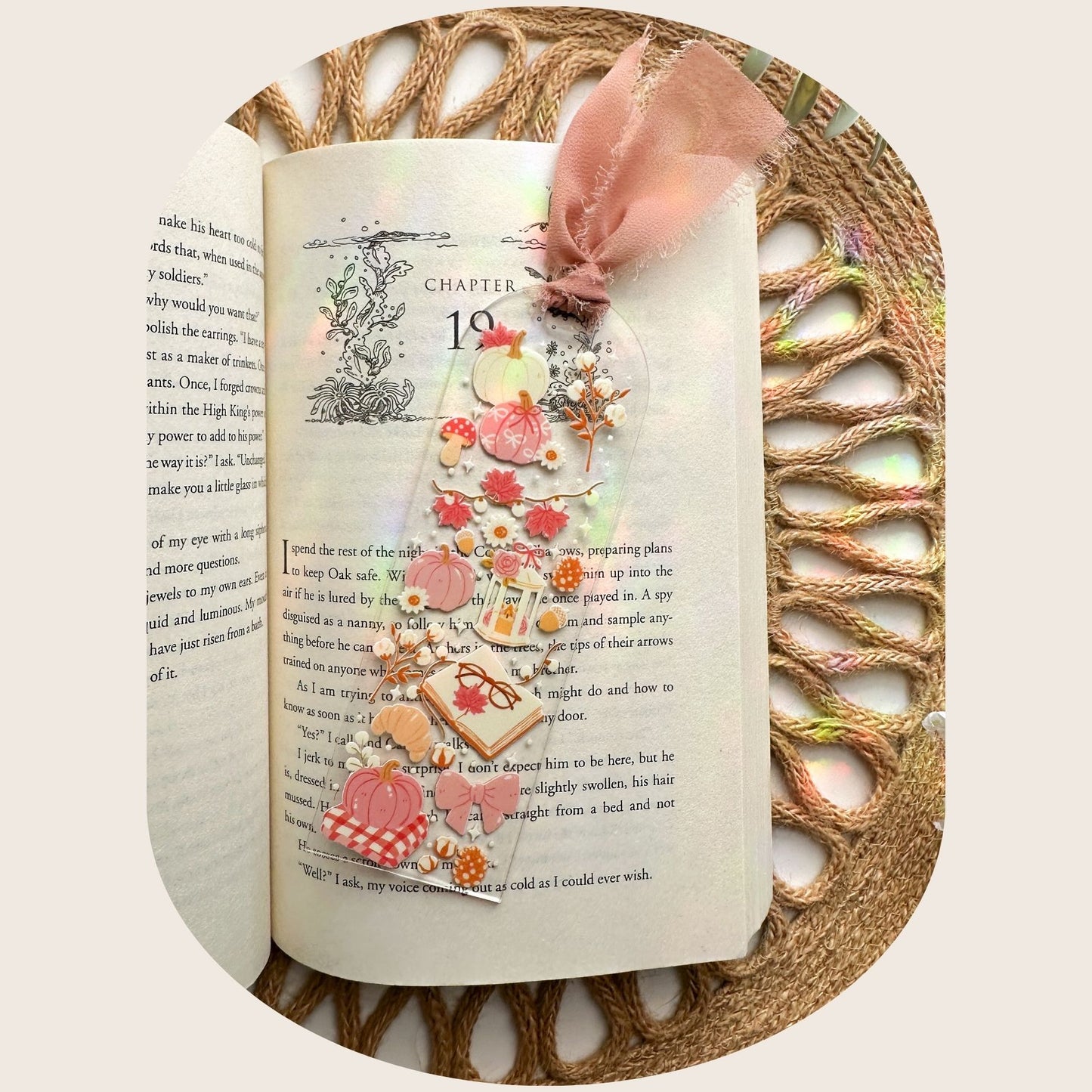 Rosy Autumn Bookmark