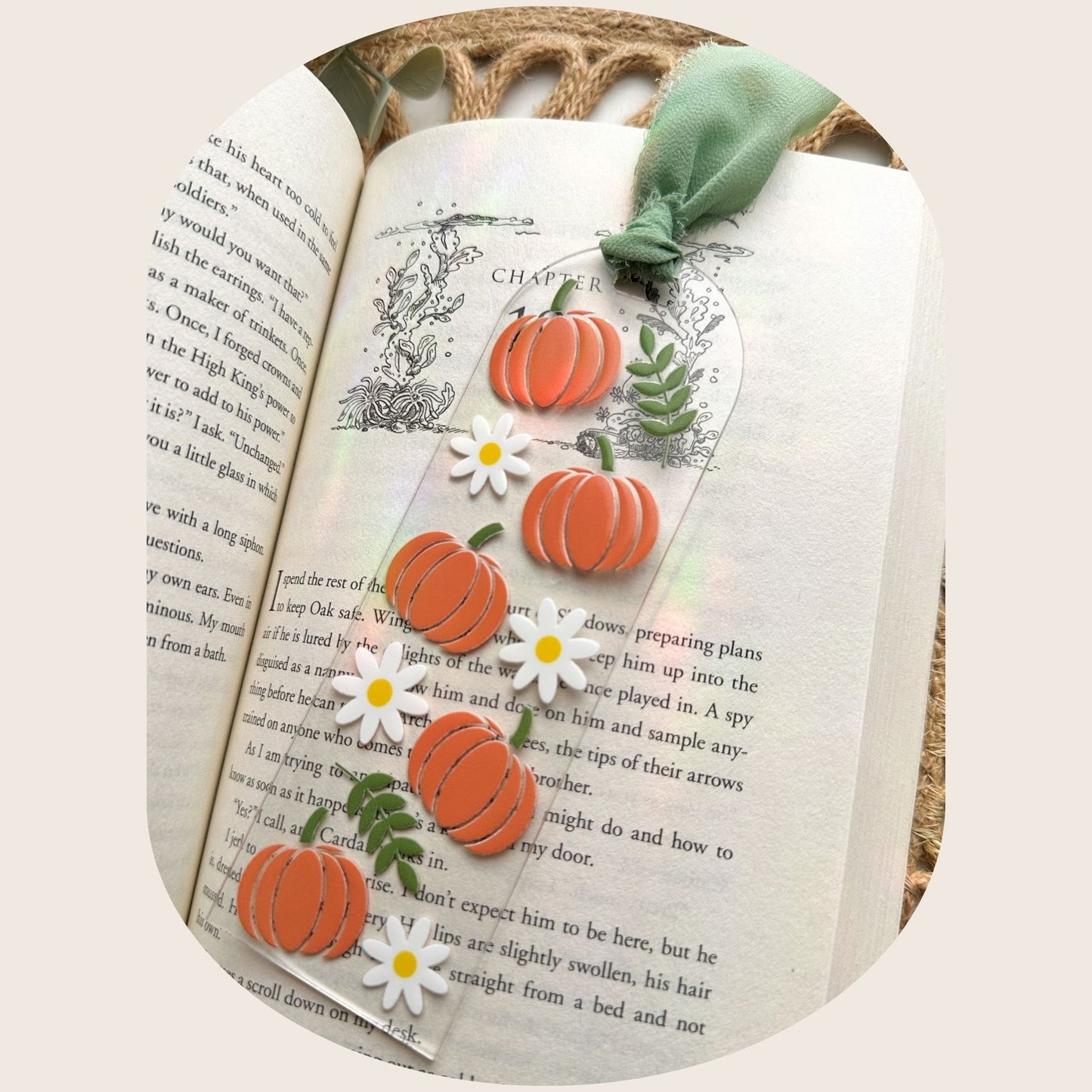 Pumpkin Blossom Bookmark