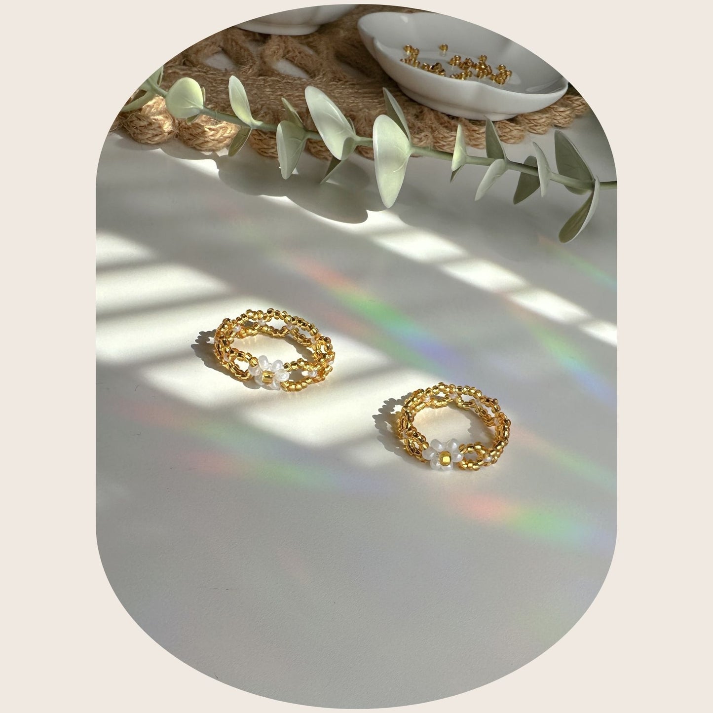 Anillo de margaritas acogedor