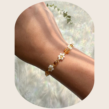 Pulsera de pétalos acogedores