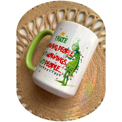 Grinch Morning People Mug