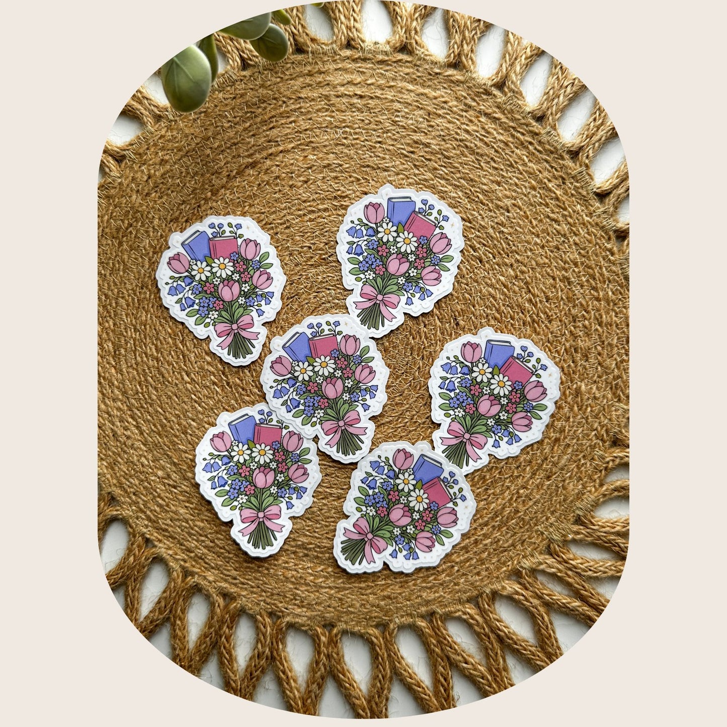 Book Bouquet Sticker