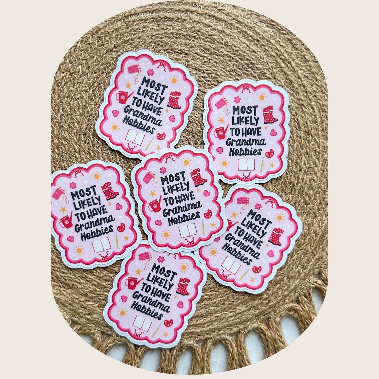Grandma Hobbies Sticker