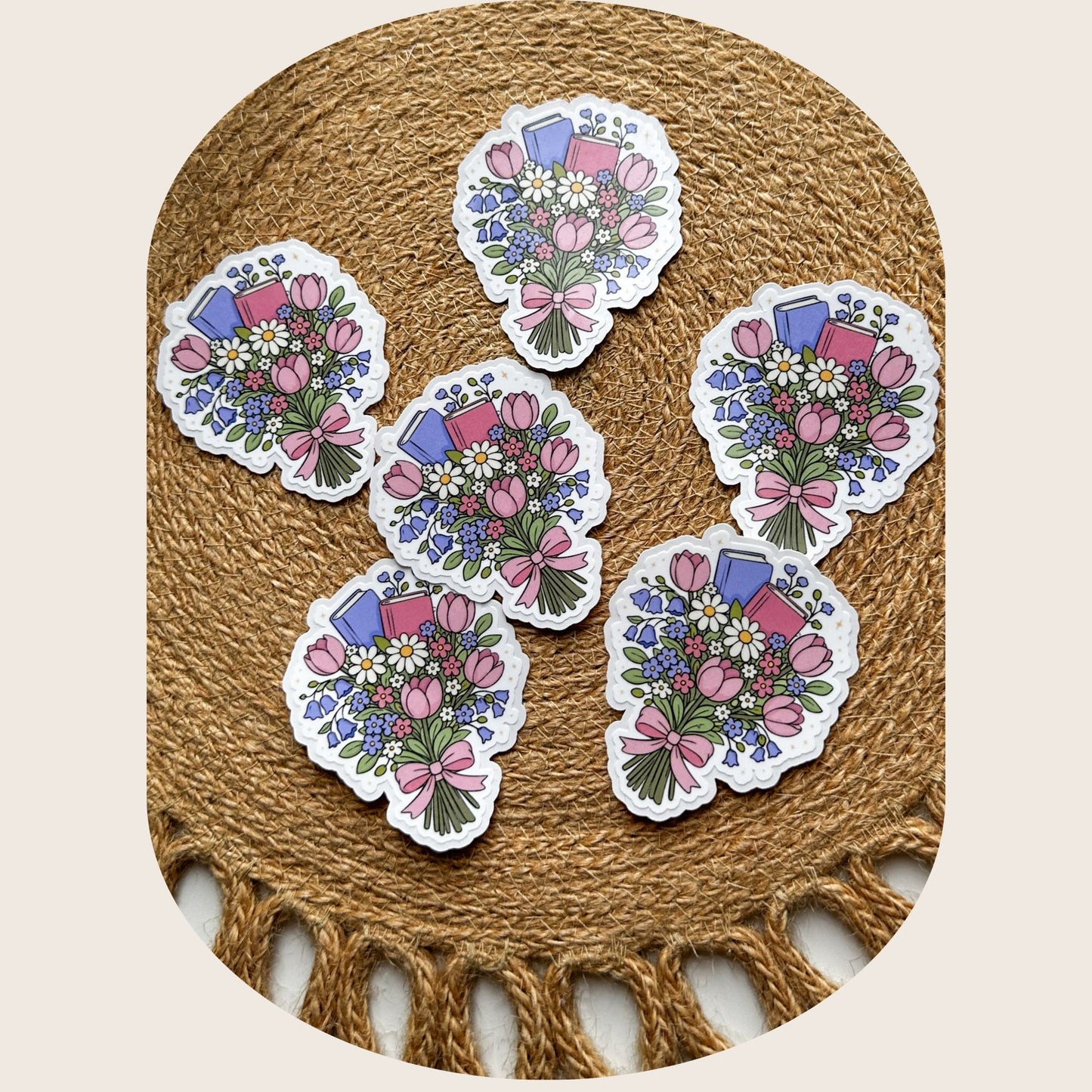 Book Bouquet Sticker