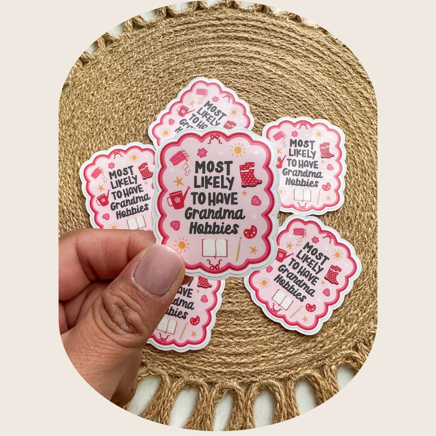 Grandma Hobbies Sticker
