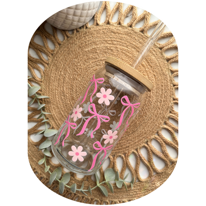 Pink Bows & Daisies Cup
