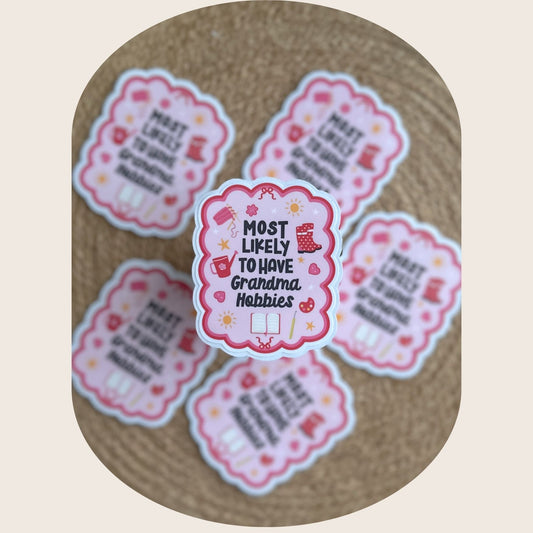 Grandma Hobbies Sticker