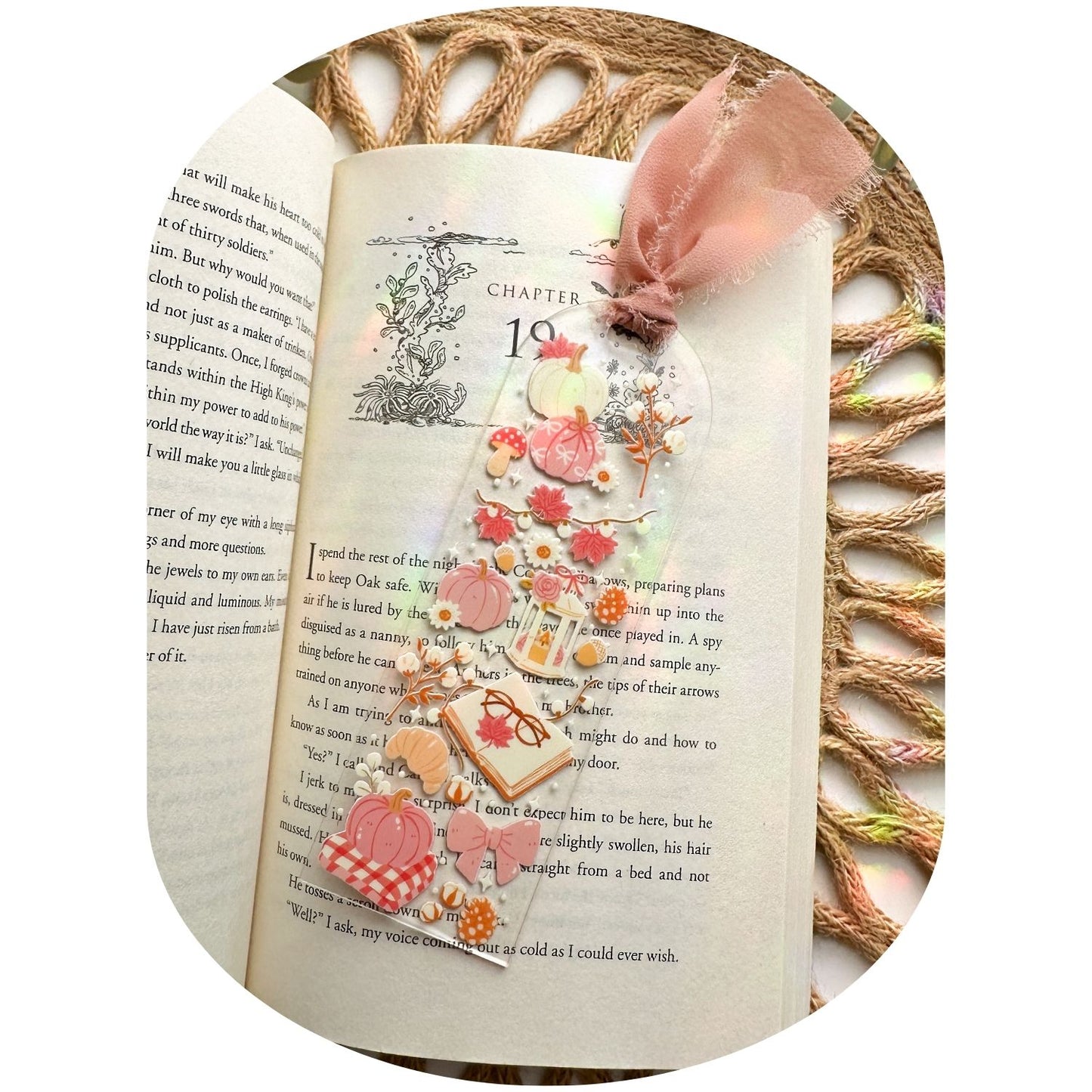 Rosy Autumn Bookmark
