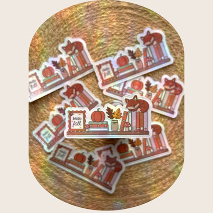 Cozy Fall Shelf Sticker