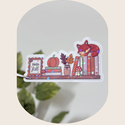 Cozy Fall Shelf Sticker