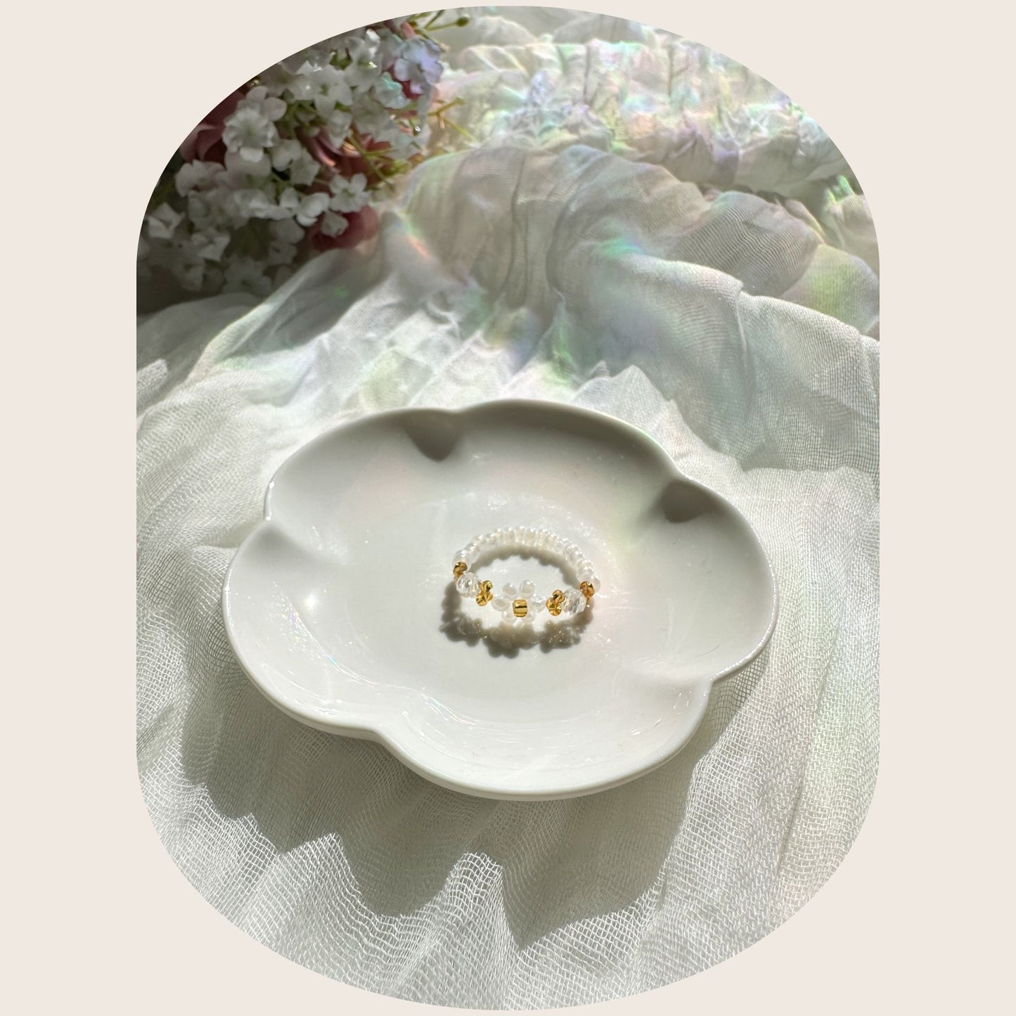 Anillo de margaritas acogedor