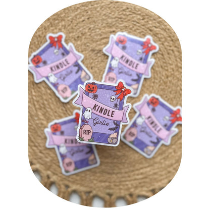 Spooky Kindle Girlie Sticker