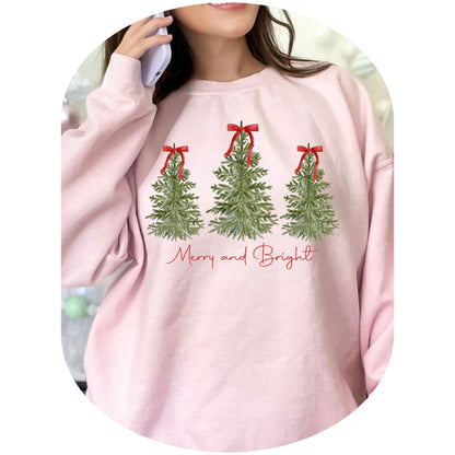 Pink Merry & Bright Sweatshirt