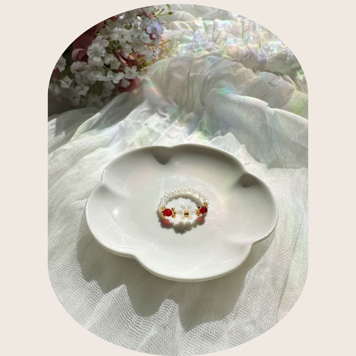 Anillo de margaritas acogedor
