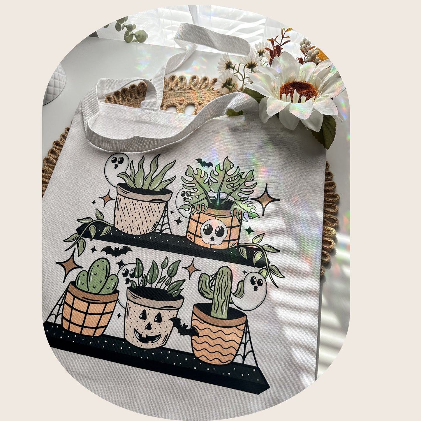 Haunted Plant Shelf Tote