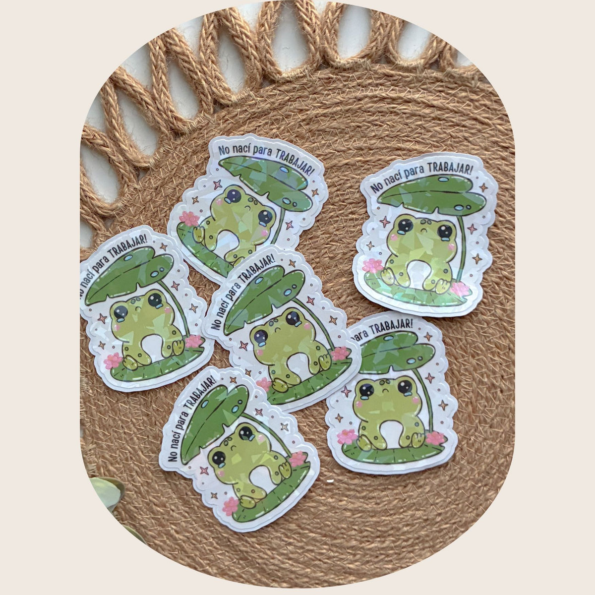 No Nací Para Trabajar Sticker