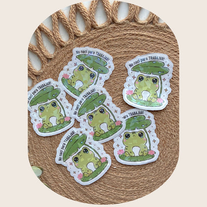 No Nací Para Trabajar Sticker
