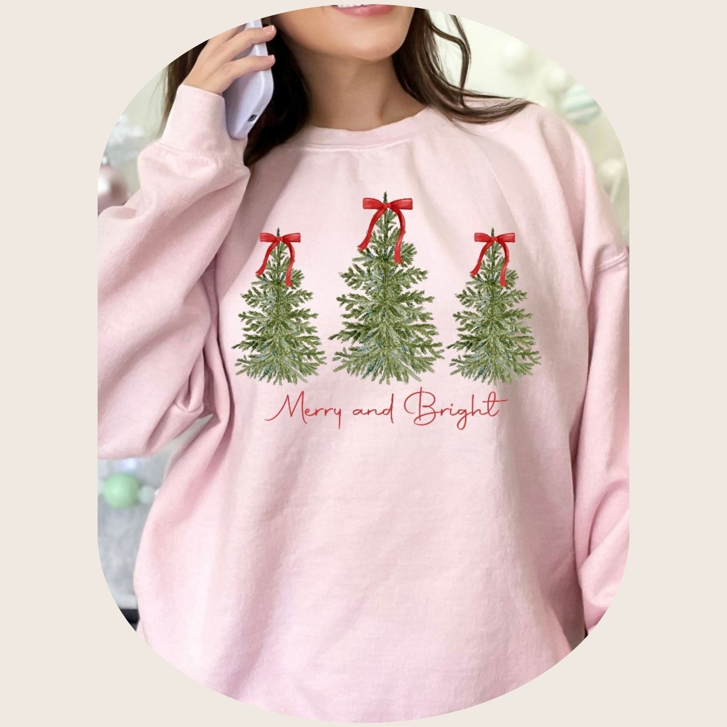 Pink Merry & Bright Sweatshirt