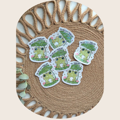 No Nací Para Trabajar Sticker