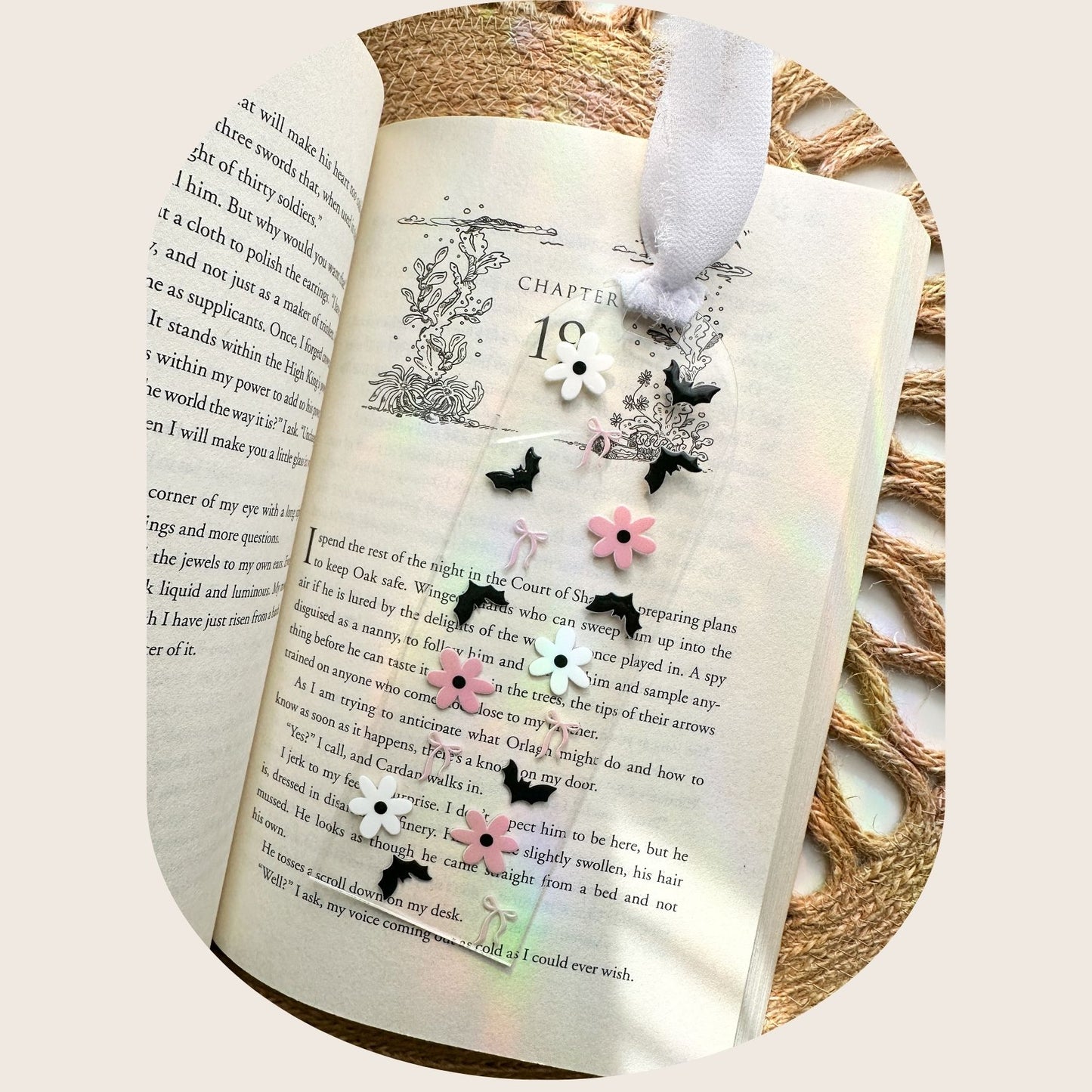 Midnight Blooms Bookmark