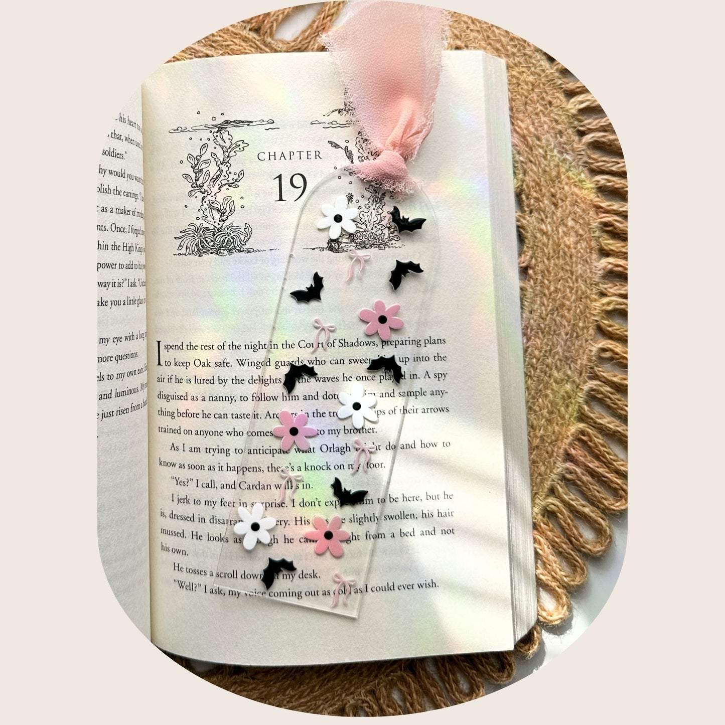 Midnight Blooms Bookmark
