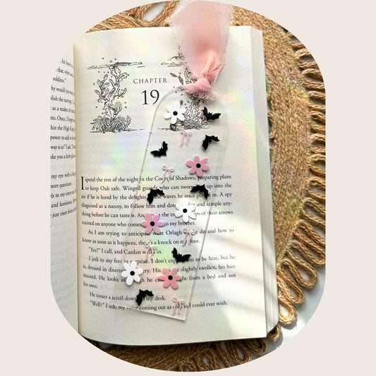 Midnight Blooms Bookmark