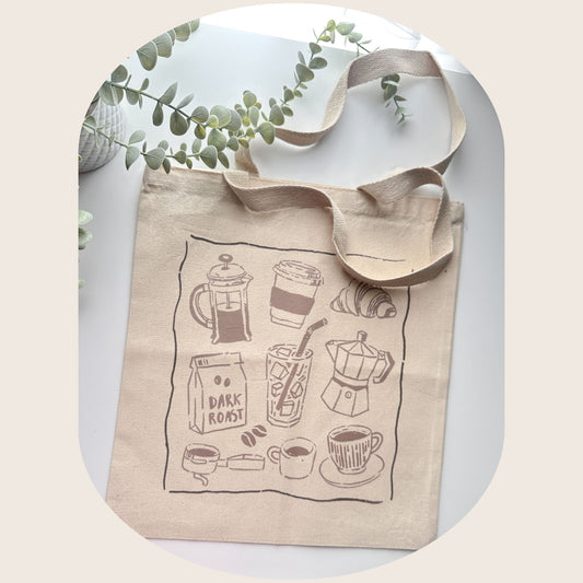 Coffee Doodles Tote