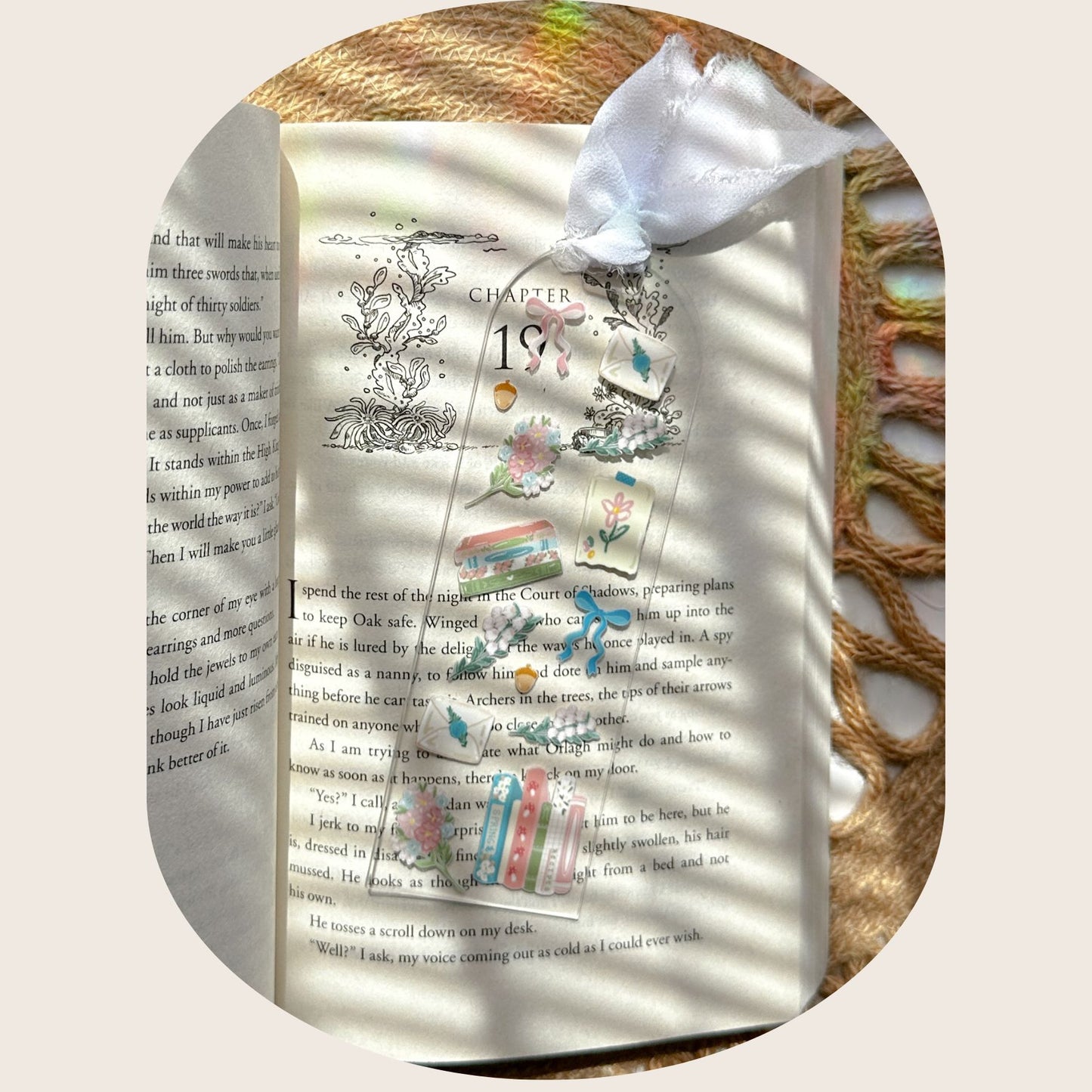 Floral Mail Bookmark