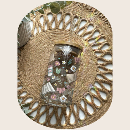 Bookish Floral Cup