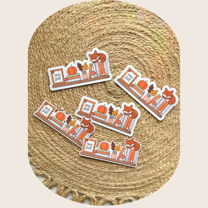 Cozy Fall Shelf Sticker