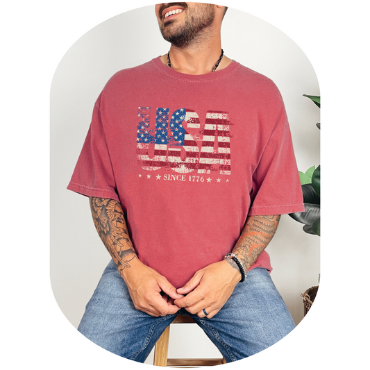 USA Vintage Flag shirt