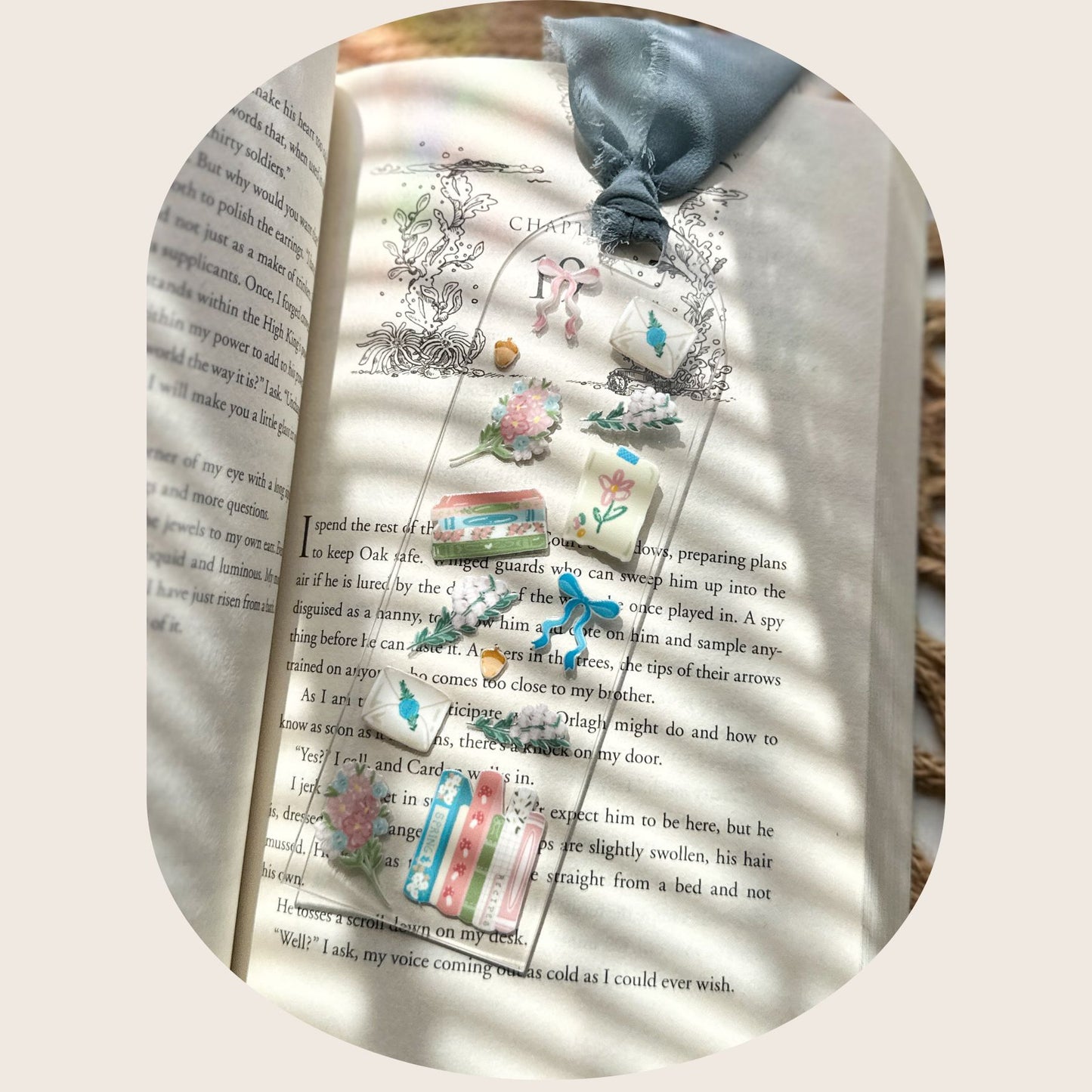 Floral Mail Bookmark
