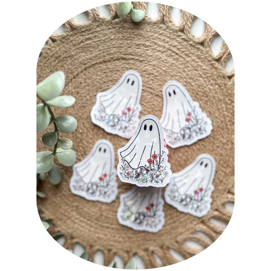 Floral Ghost Sticker