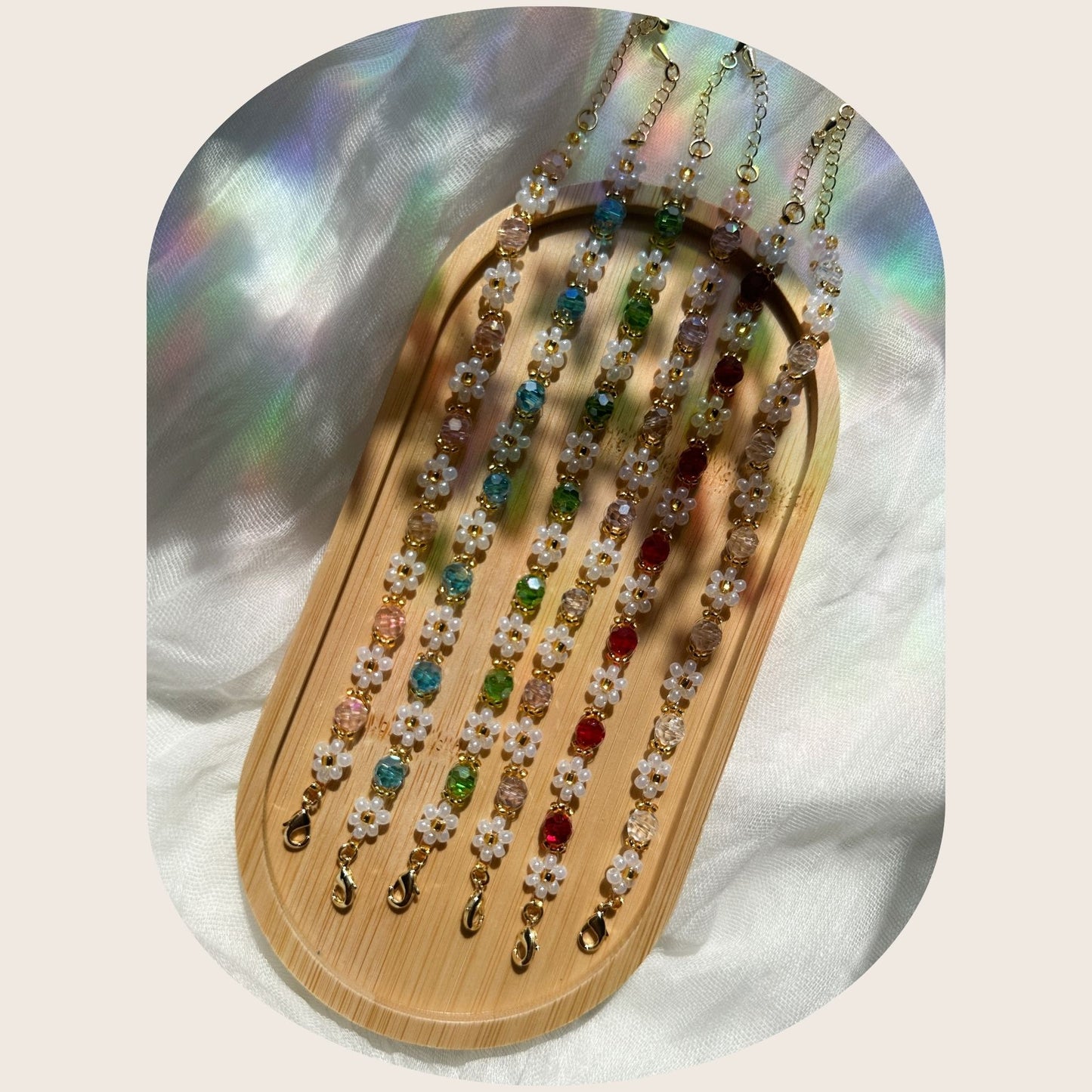 Pulsera de pétalos acogedores