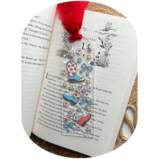 Daisy Boots & Stars Bookmark