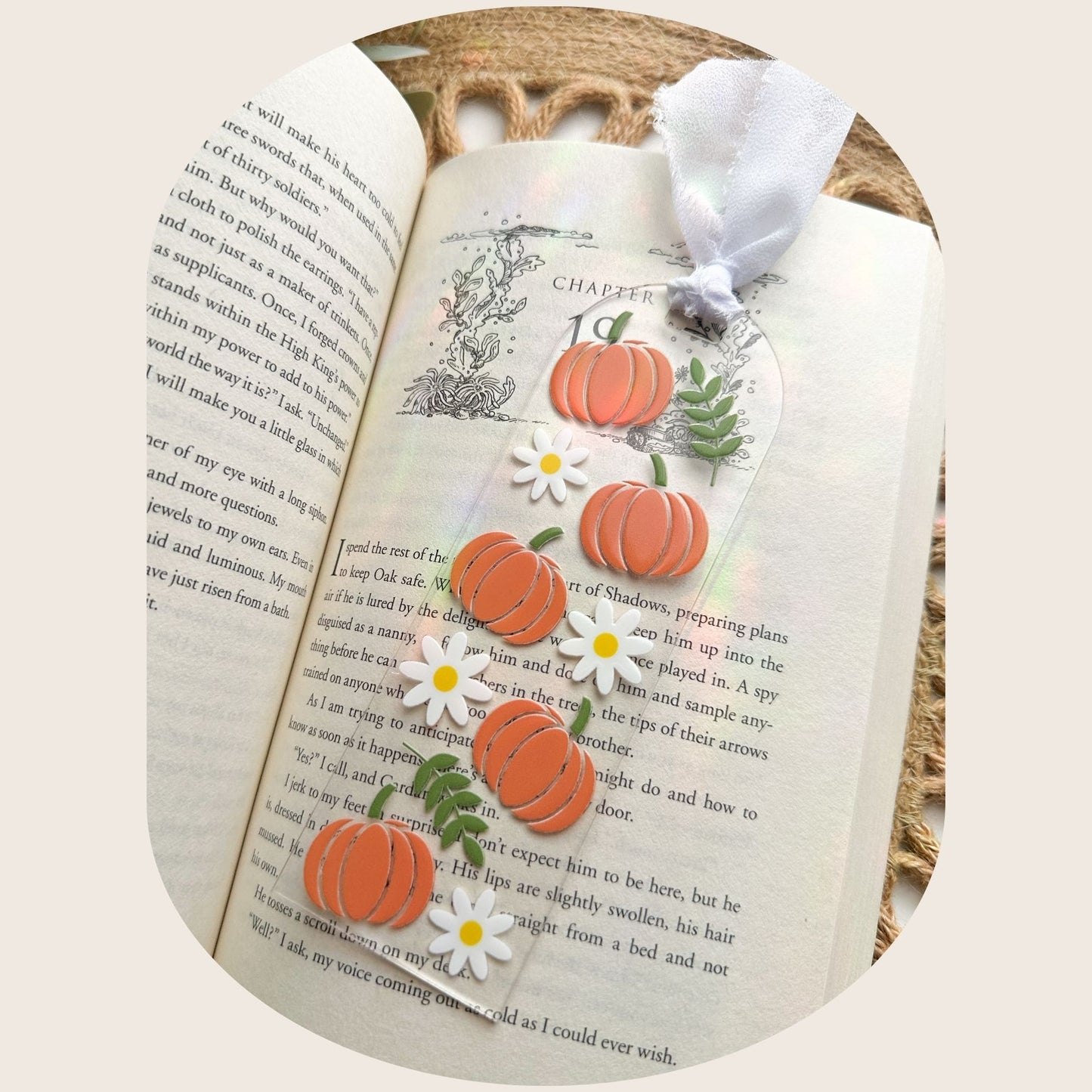 Pumpkin Blossom Bookmark