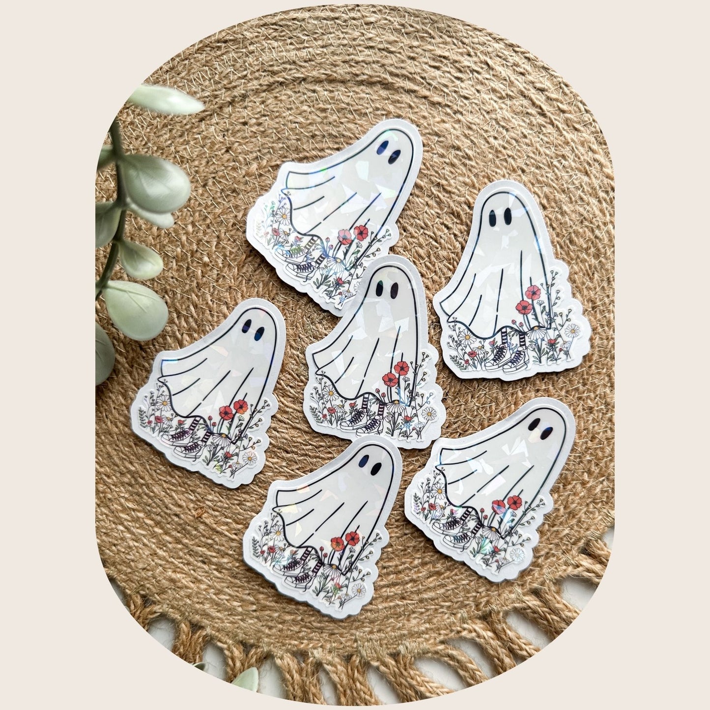 Floral Ghost Sticker