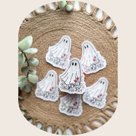 Floral Ghost Sticker