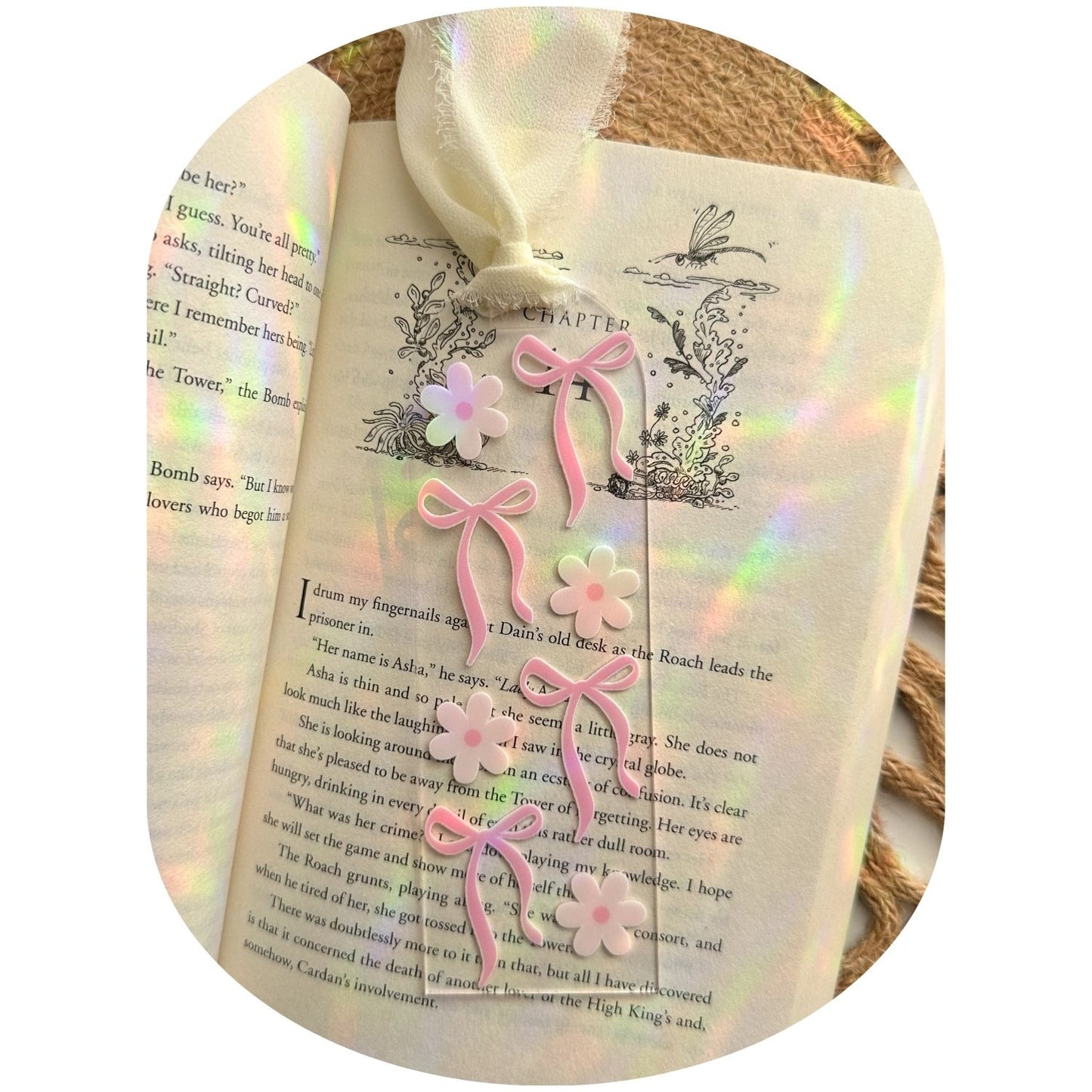 Coquette Daisies Bookmark