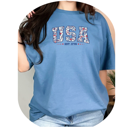 Youth Girls Patriotic Shirt