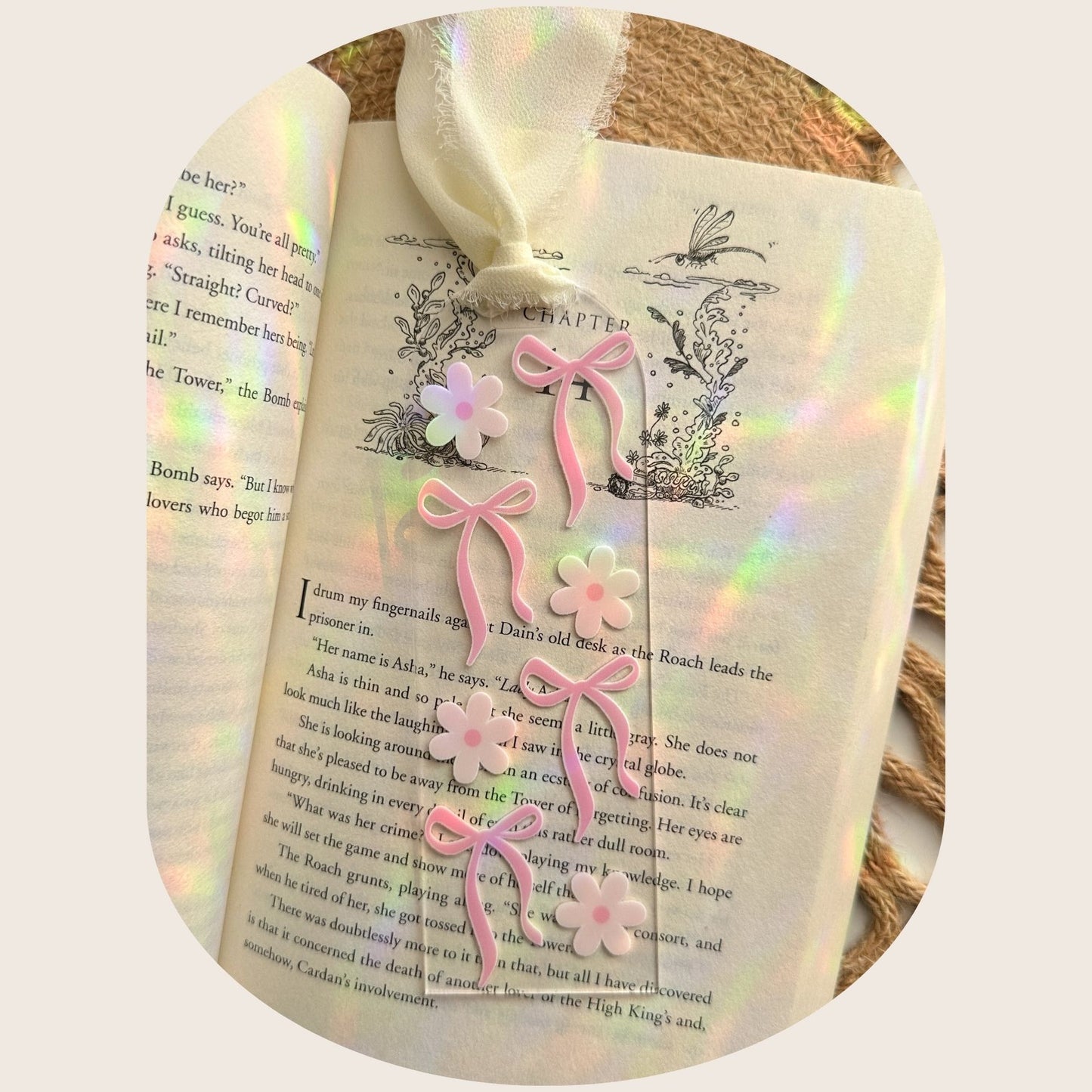 Coquette Daisies Bookmark