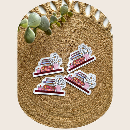 Floral Bookshelf Sticker