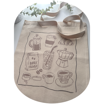 Coffee Doodles Tote